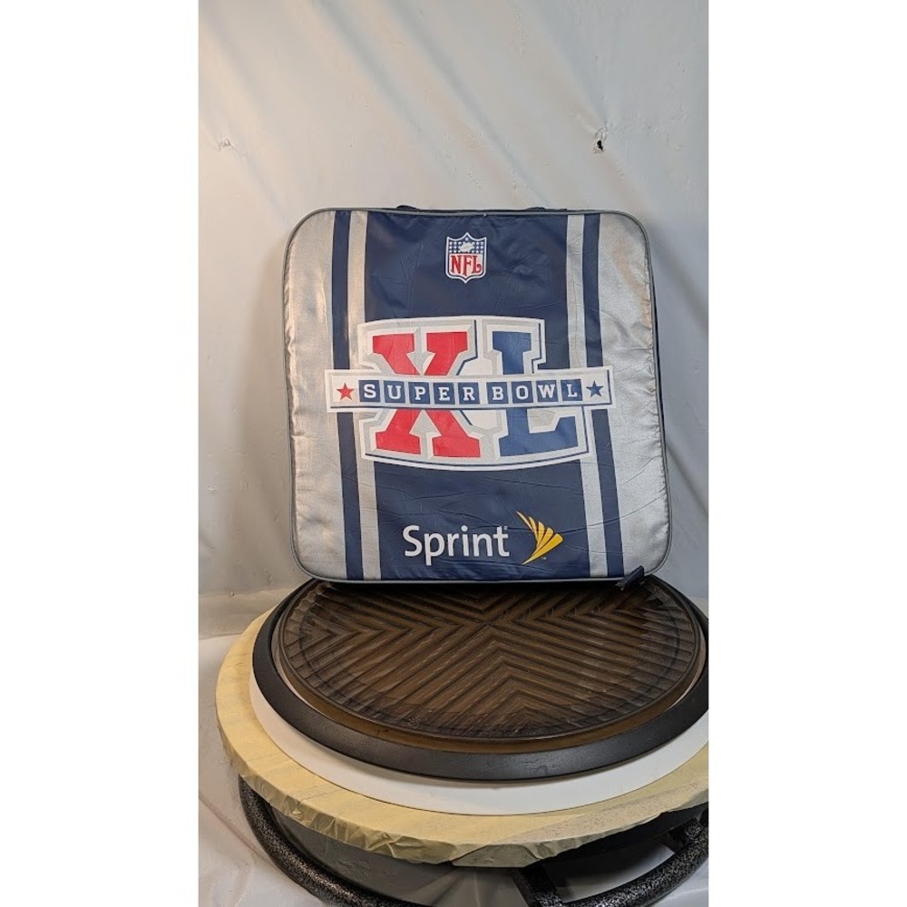 NFL Super Bowl XL Seat Cushion Unisex OS Blue Excellent Sprint Promo Logo